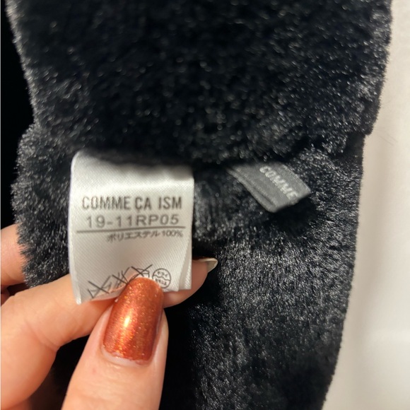 COMME CA ISM Black and Gray Infinity Circle Scarf from Japan - Picture 3 of 4